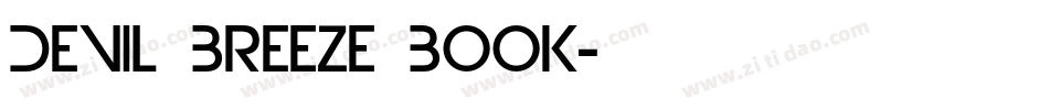 Devil Breeze Book字体转换